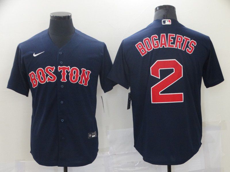 Men Boston Red Sox 2 Bogaerts Blue Game 2021 Nike MLB Jersey